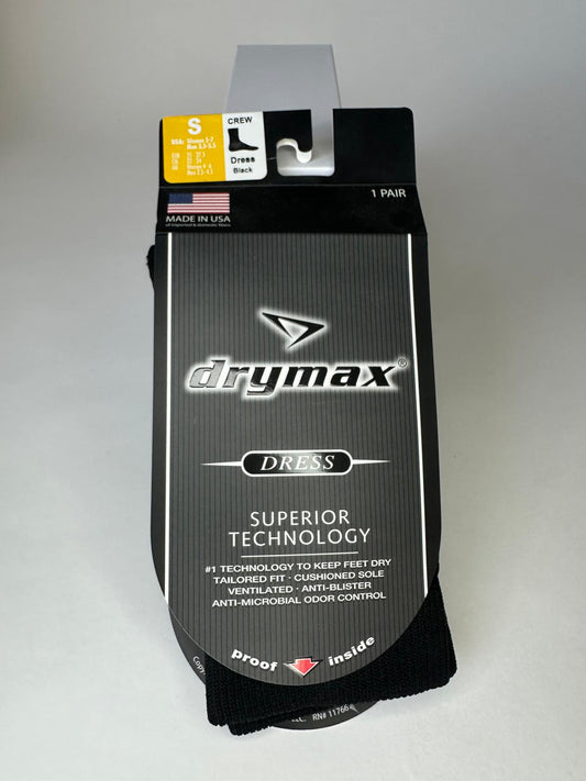 Drymax Socks Dress Crew - Black - Size S