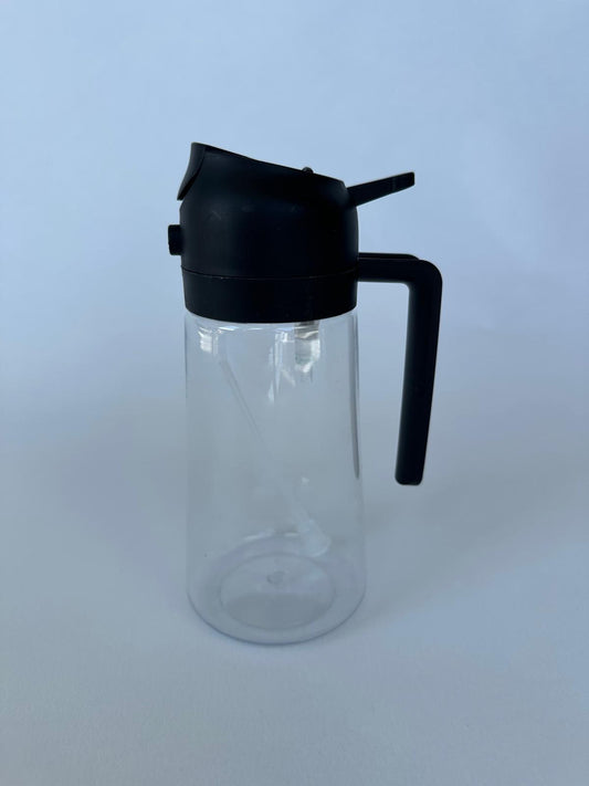 2-in-1 Plastic Oil Spray & Dispenser Bottle – 470ml